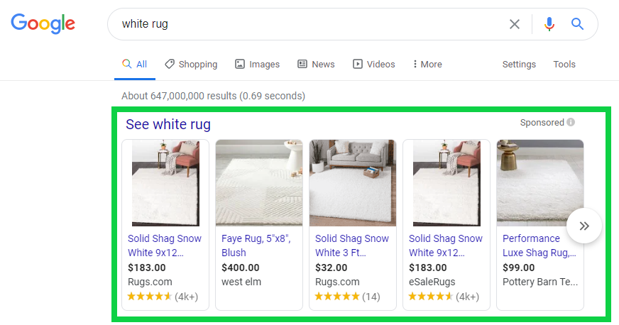 شاپینگ (Shopping Ads)