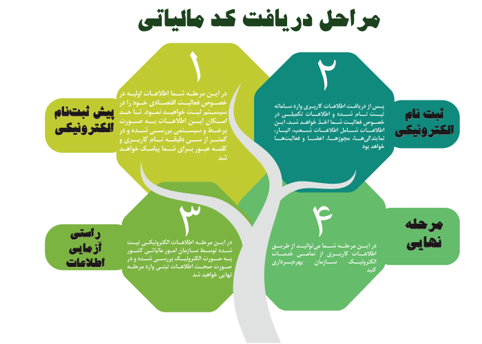 آموزش ساده و تصویری دریافت کد مالیاتی