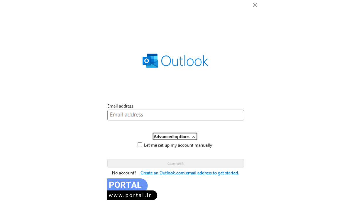 اتصال ایمیل سازمانی به اوتلوک