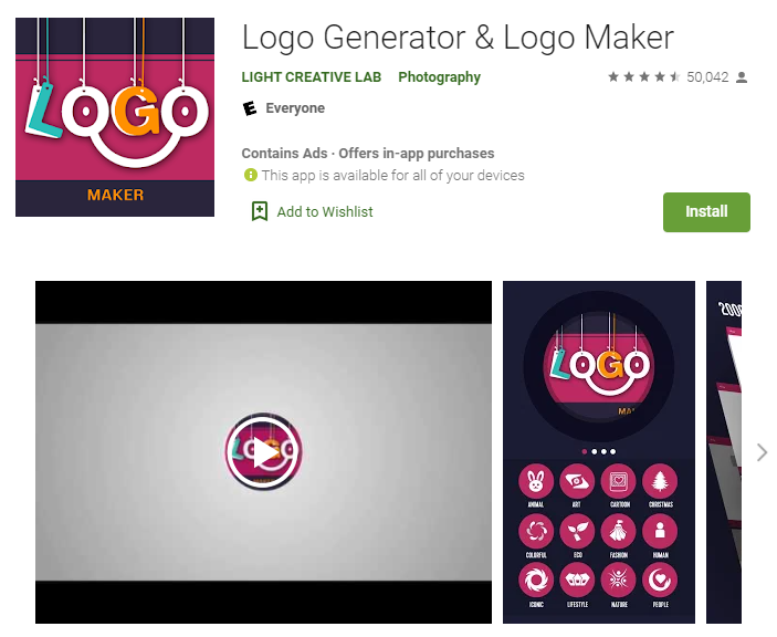 برنامه Logo Generator & Logo Maker