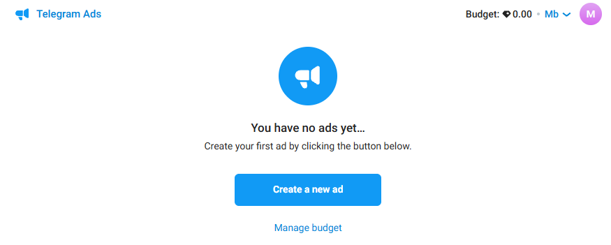 ساخت حساب در Telegram Ads