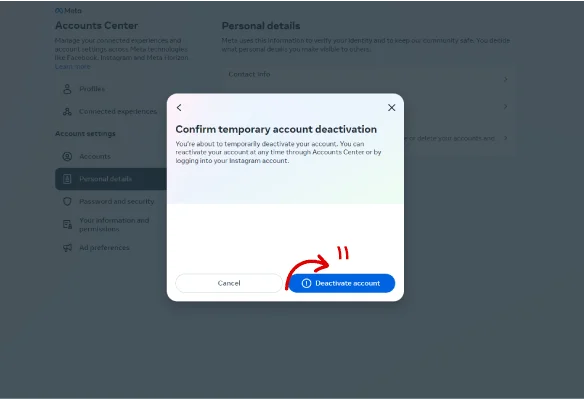 نحوه غیرفعال کردن اکانت اینستاگرام