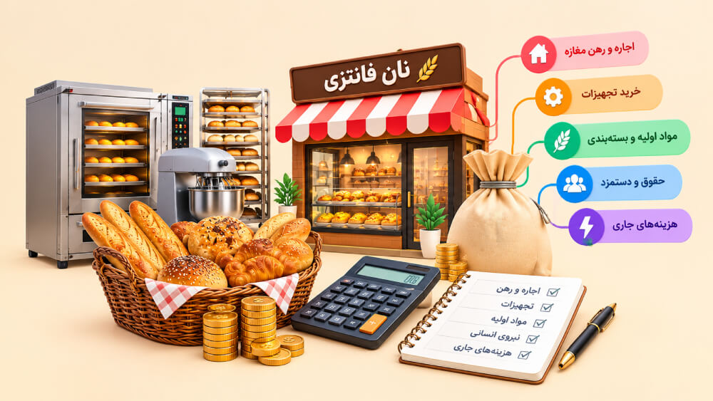 هزینه راه اندازی مغازه نان فانتزی چقدر است؟