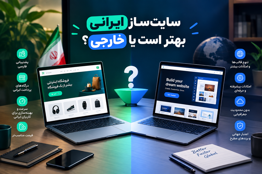 سایت ساز ایرانی بهتر است یا خارجی؟