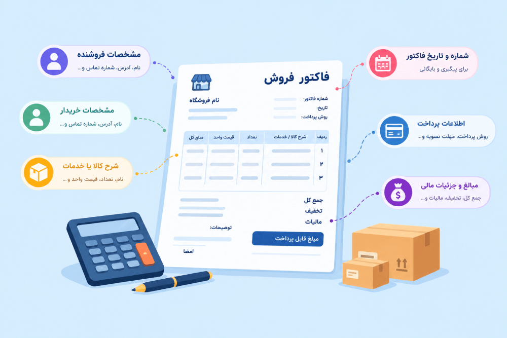 فاکتور فروش چیست و چه اطلاعاتی باید داشته باشد؟