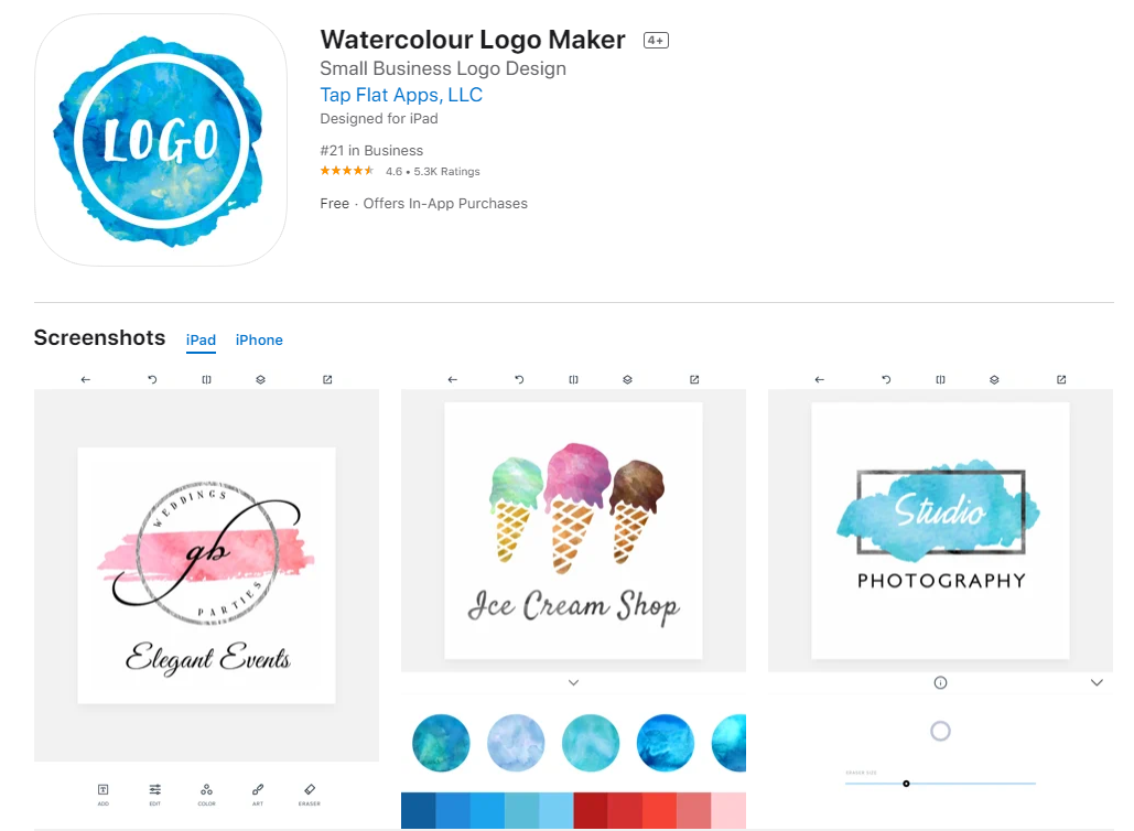 برنامه Watercolour Logo Make‪r