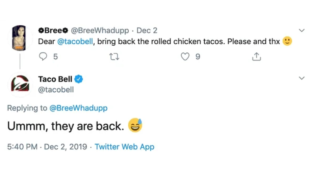 پیام برند Taco Bell