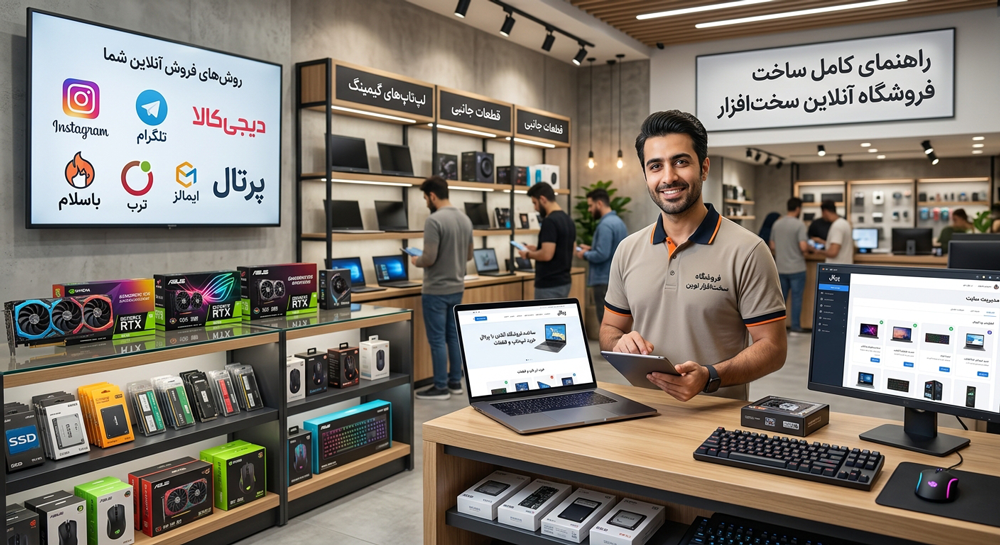 روشهای مختلف ساخت فروشگاه آنلاین لپتاپ و قطعات