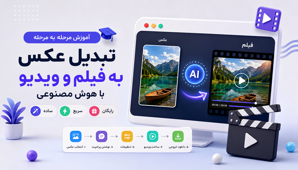 آموزش تبدیل عکس به فیلم با هوش مصنوعی