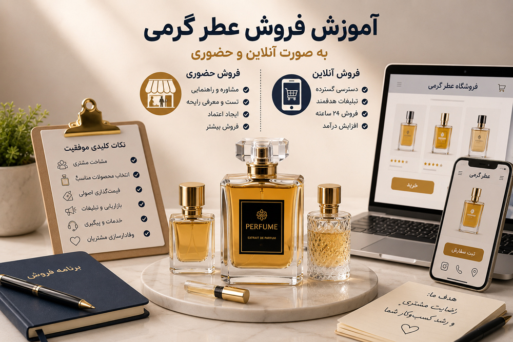 قدم اول برای فروش عطر گرمی را امروز بردارید