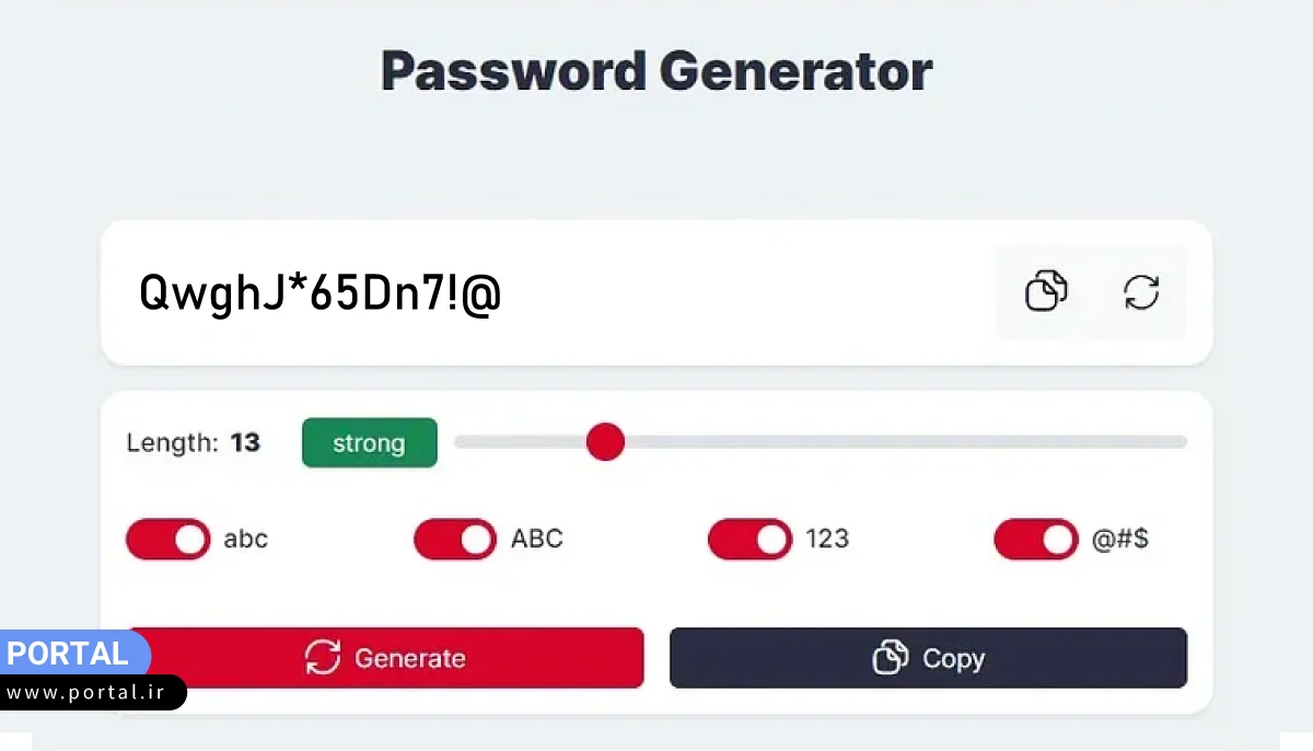 استفاده از برنامه رمزساز برای انتخاب رمز عبور اینستاگرام