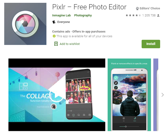 اپلیکیشن Pixlr
