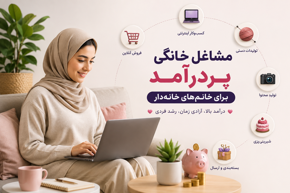 معرفی بهترین مشاغل خانگی پردرآمد برای خانم‌های خانه‌دار