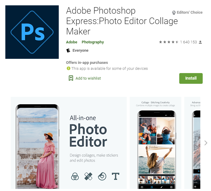برنامه‌های ادیت عکس ادوبی