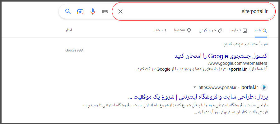 آیا سایتم ایندکس شده؟