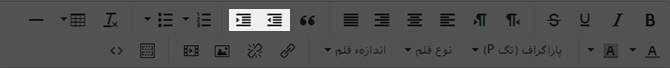 کاهش و افزایش تورفتگی متن