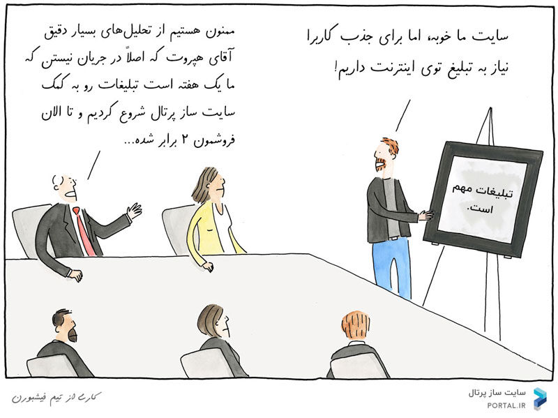 تبلیغات سایت برای افزایش فروش به کمک پرتال