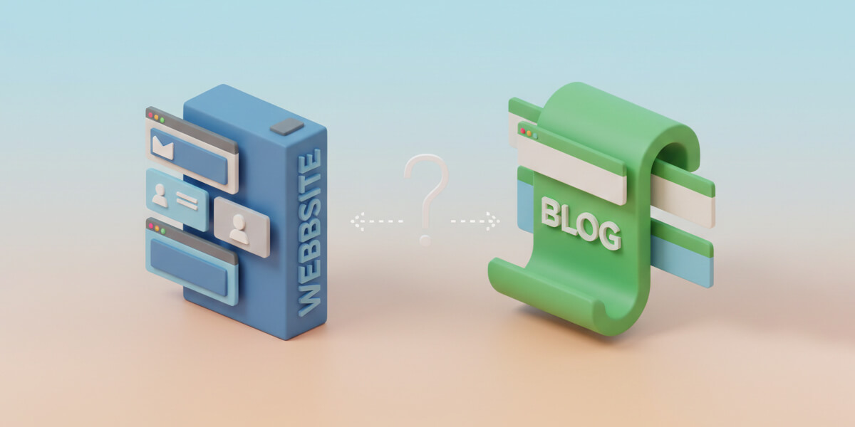 تفاوت وب سایت با وبلاگ در چیست؟ کدام برای کسب‌وکار شما مناسب‌تر است؟